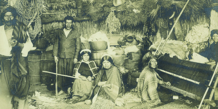 Obder W. Heffer, interior de ruca Mapuche