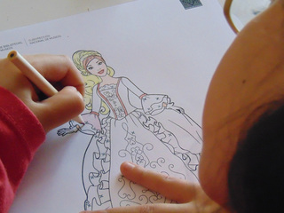 Pintando dama de época