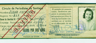 Carné Círculo de Periodistas de Santiago, Elena Poirier