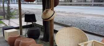 Artesanía en mimbre en Chimbarongo. (Foto: Sandra Rojas V.).