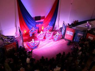 Manifestación artística de la ONG JAFCO América.