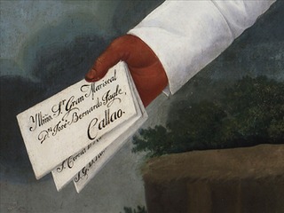 Detalle obra retrato José Olaya