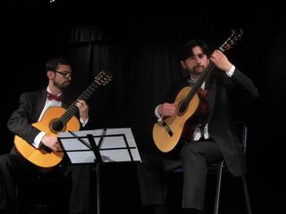 Los músicos Carlos Díaz Miranda y Gonzalo Victoria