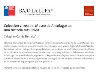 Colección vítrea del Museo de Antofagasta: una historia traslúcida