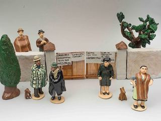 Pieza de Huellas de Greda