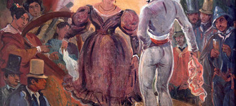 Juan Mauricio Rugendas, "La Cueca", 1843