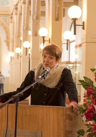 La Ministra de las Culturas, las Artes y el Patrimonio, Consuelo Valdés.