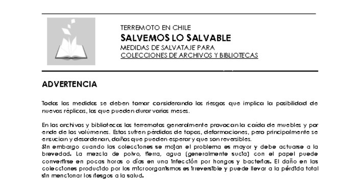 Cartilla de Bibliotecas y Archivos