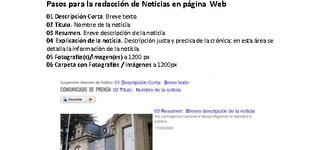 Protocolo de Publicaciones en Pagina Web