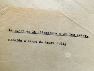 Documento relativo a la organización de las actividades del MEMCH.  Fondo Elena Caffarena. Archivo Mujeres y Géneros – ANH.