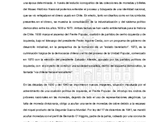 Iconografía del dinero, del frente popular a la unidad popular. chile 1938-1973