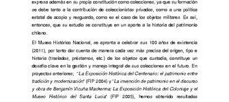 Representación, Nación y Patrimonio