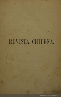 Revista Chilena: tomo 10, 1878