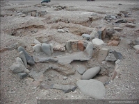 Recinto semisubterráneo, Aldea Caleta Huelén 42, desembocadura Río Loa