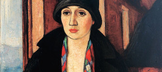 Det.Camilo Mori La viajera, óleo sobre tela