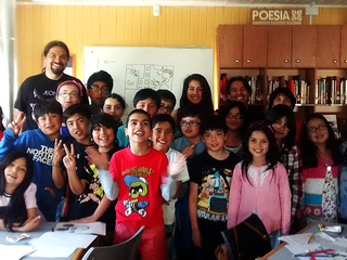 Destacado ilustrador realizó taller de cómic en la Biblioteca Pública de Ancud