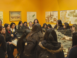 Visita guiada por las salas de exposición