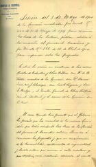 Miembros de Comisión sobre Ferrocarril Trasandino. Actas de las sesiones de la Comisión designada para informar acerca de las propuestas del Ferrocarril Trasandino. Santiago, 3, 10 y 30 de mayo de 1904. 21 páginas. Archivo Nacional. ARNAD, Ministerio de Obras Públicas; v. 1392, s/f.