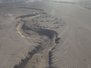 Vista aérea de la aldea de Guatacondo en su contexto geográfico MBN/CEH-UBO.