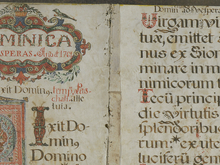 Anónimo. Antifonario. Lima, 1761.