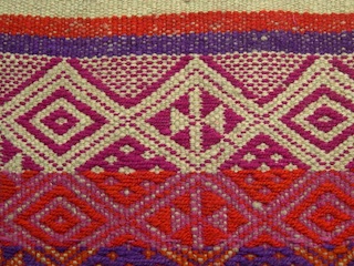 Detalle de los colores de una Lama Mapuche (Foto: Miguel Ángel Azócar).