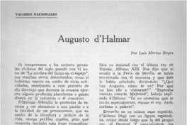 Augusto D'Halmar Augusto D'Halmar