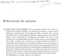 Referencias de autores. Referencias de autores.