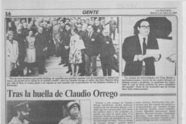 Tras la huella de Claudio Orrego Tras la huella de Claudio Orrego