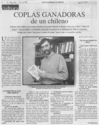 Coplas ganadoras de un chileno Coplas ganadoras de un chileno