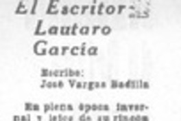 Escritor Lautaro García Escritor Lautaro García