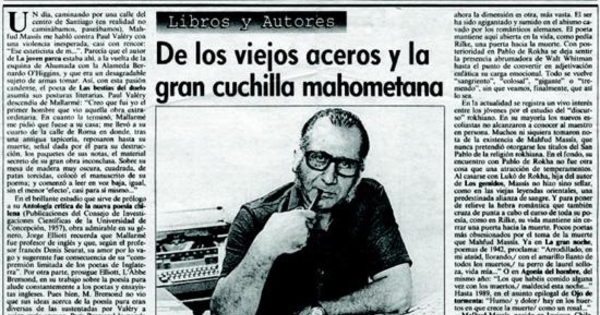 De los viejos aceros y la gran cuchilla mahometana
