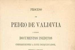 Proceso de Pedro de Valdivia