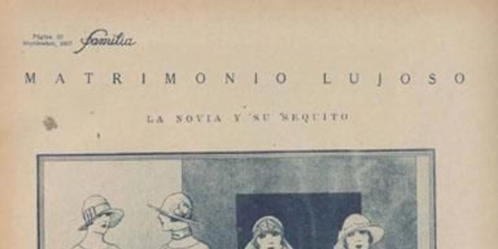 Matrimonio lujoso: la novia y su séquito