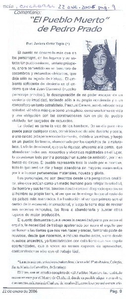 Comentario "El pueblo muerto" de Pedro Prado