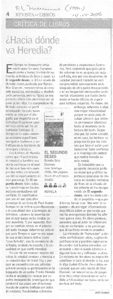 ¿Hacia dónde va Heredia?