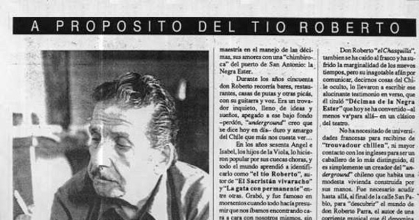 La negra Ester y el underground chileno