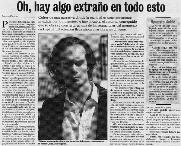 Oh, hay algo extraño en todo esto