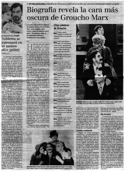 Biografía revela la cara más oscura de Groucho Marx