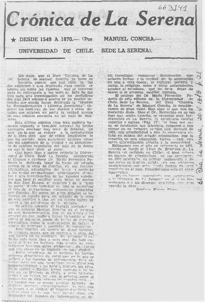 Crónica de La Serena