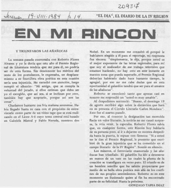 Y triunfaron las añañucas