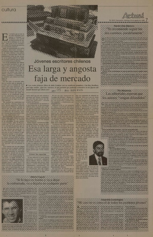Esa larga y angosta faja de mercado.  [artículo]