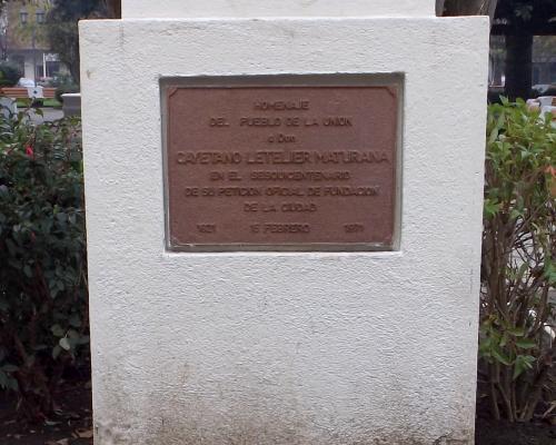 Imagen del monumento Cayetano Letelier Maturana