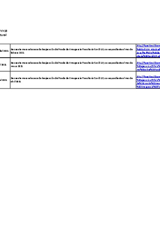  Informes de ejecución Fondos de Emergencia Covid-19