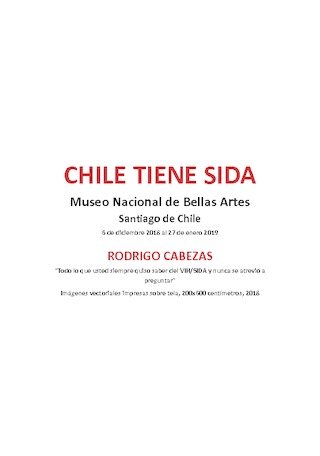 Anexo, obra Todo lo que usted siempre quiso saber del VIH y nunca se atrevió a preguntar, de Rodrigo Cabezas