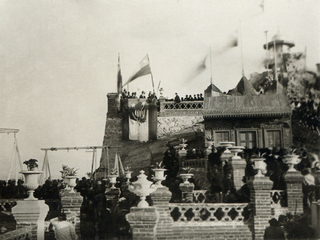 Meeting popular en el cerro Santa Lucía