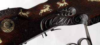 Arcabuz (detalle). Alemania, siglo XVI. N° registro SUR 3-1987