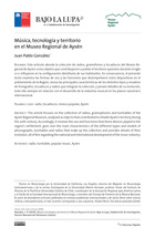 Música, tecnología y territorio en el Museo Regional de Aysén