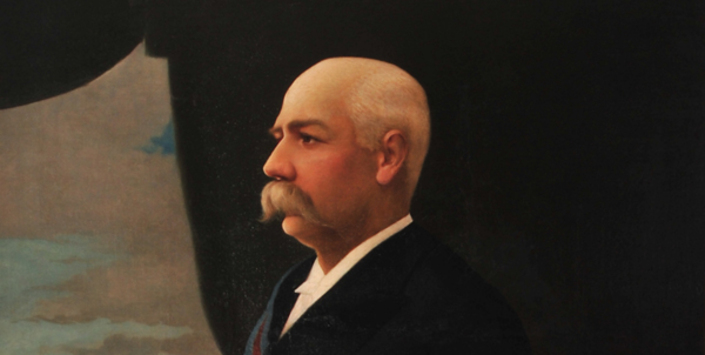 Luis Eugenio Lemoine. Retrato de Benjamín Vicuña Mackenna como Intendente de Santiago. 1886