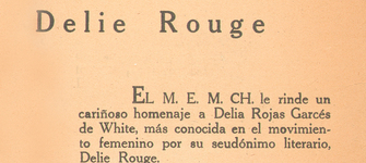 Homenaje a Delie Rouge por el M.E.M.Ch