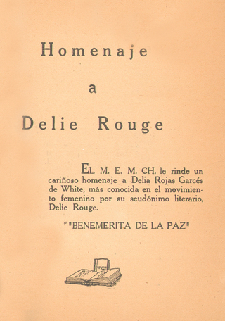 Homenaje a Delie Rouge por el M.E.M.Ch